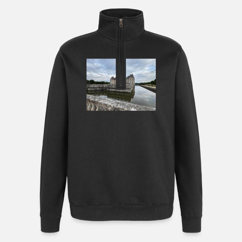 Château de Vaux le Vicomte  - Sweat à zip 1/4 - noir