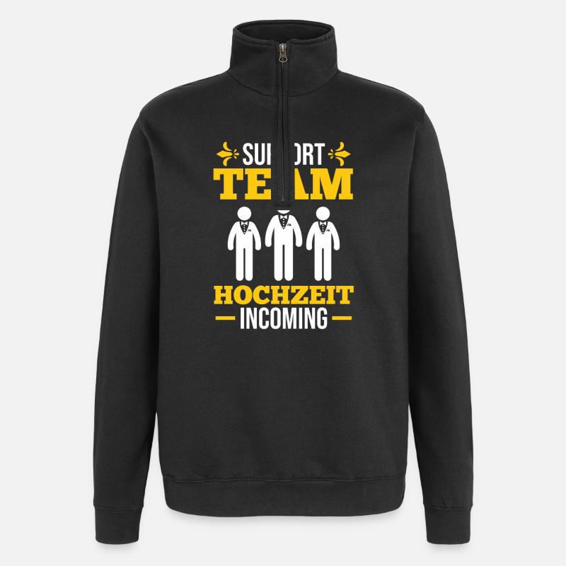Bachelor Party Team Groom - Quarter-Zip Sweatshirt - black