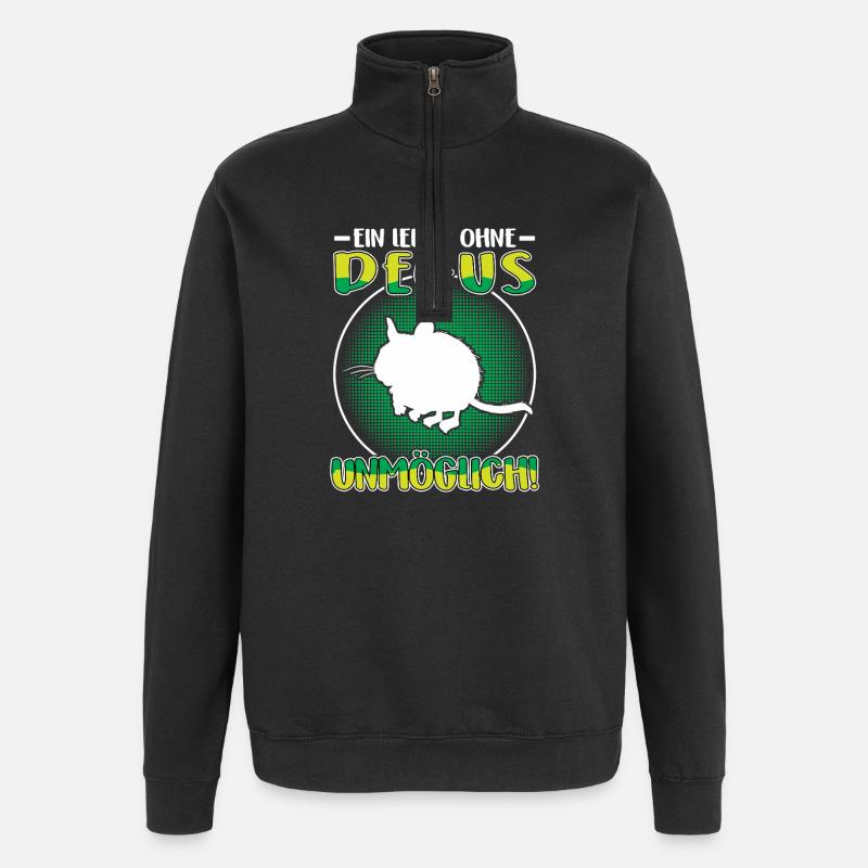 La vie sans octodon Octodonnon commun - Sweat à zip 1/4 - noir