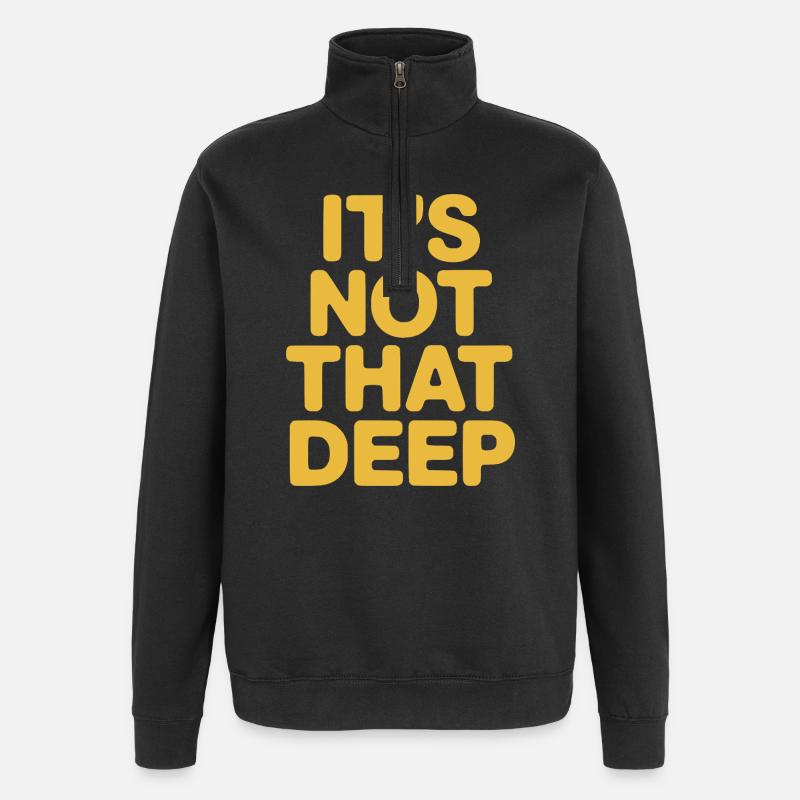 Ce n’est pas si profond - Sweat à zip 1/4 - noir