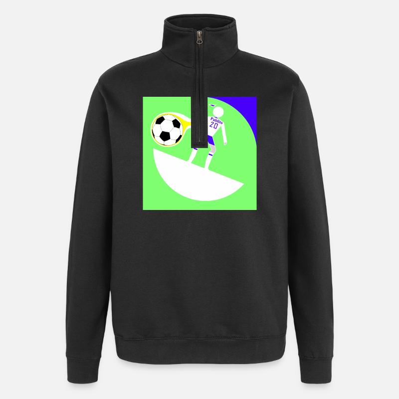 20 Pablito - Sweat à zip 1/4 - noir