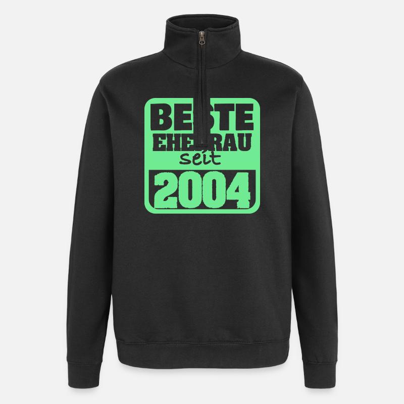 Verliebt 2004 - Quarter-Zip-Sweatshirt - Schwarz