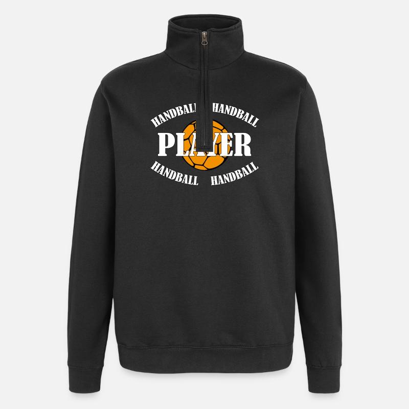Joueur de handball - Sweat à zip 1/4 - noir