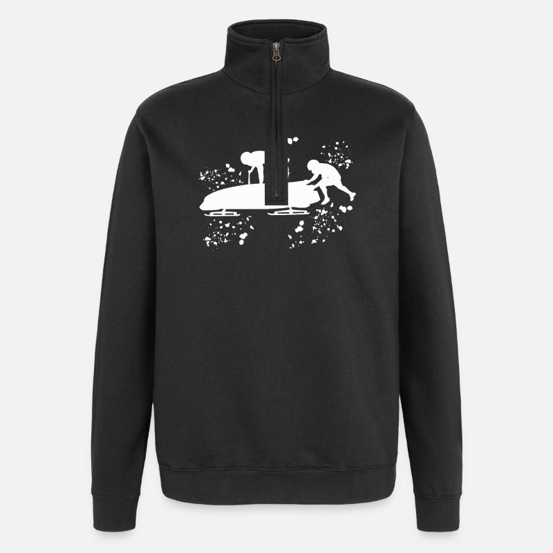 Bob Freineur d’équipe Bob - Sweat à zip 1/4 - noir