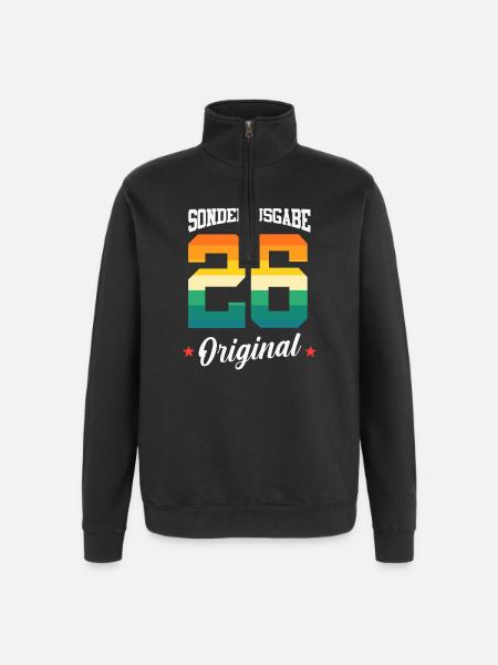26 Anniversaire - Sweat à zip 1/4 - noir