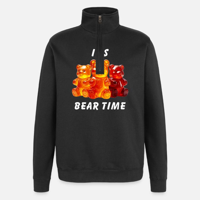 GUMMY BEARS IT'S BEAR TIME - Quarter-Zip Sweatshirt - black
