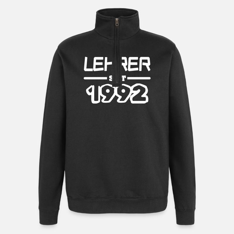 1992 1992 - Sweat à zip 1/4 - noir