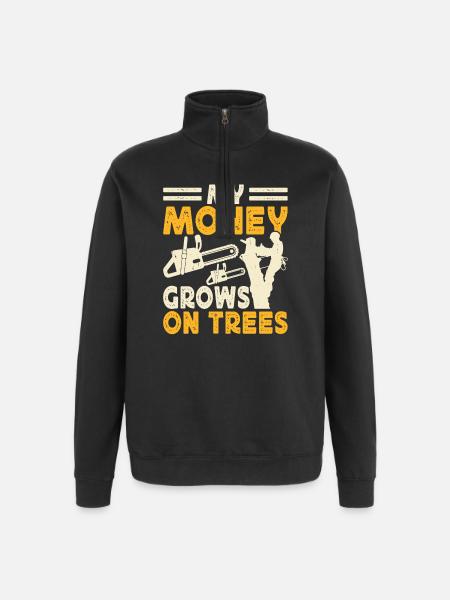 Funny Woodworker Woodworker Gift - Quarter-Zip Sweatshirt - black