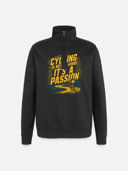 Radfahren Termin Radfahren Radfahren Radfahrer - Quarter-Zip-Sweatshirt - Schwarz