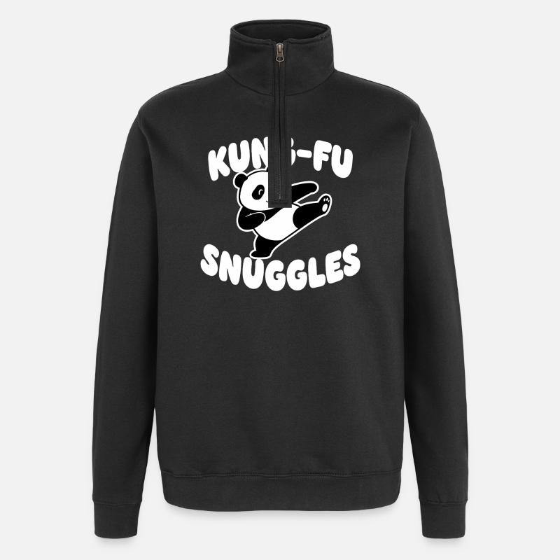 KungFu Panda Câlin - Sweat à zip 1/4 - noir