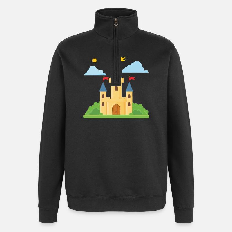 Lock - Quarter-Zip Sweatshirt - black