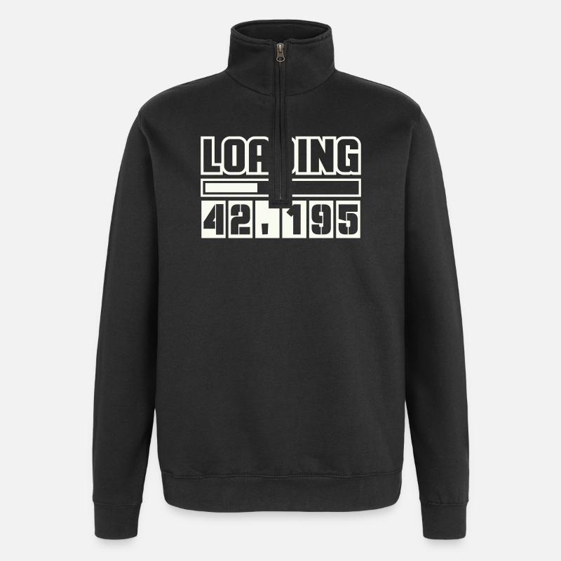 Chargement 42 195 Marathon - Sweat à zip 1/4 - noir