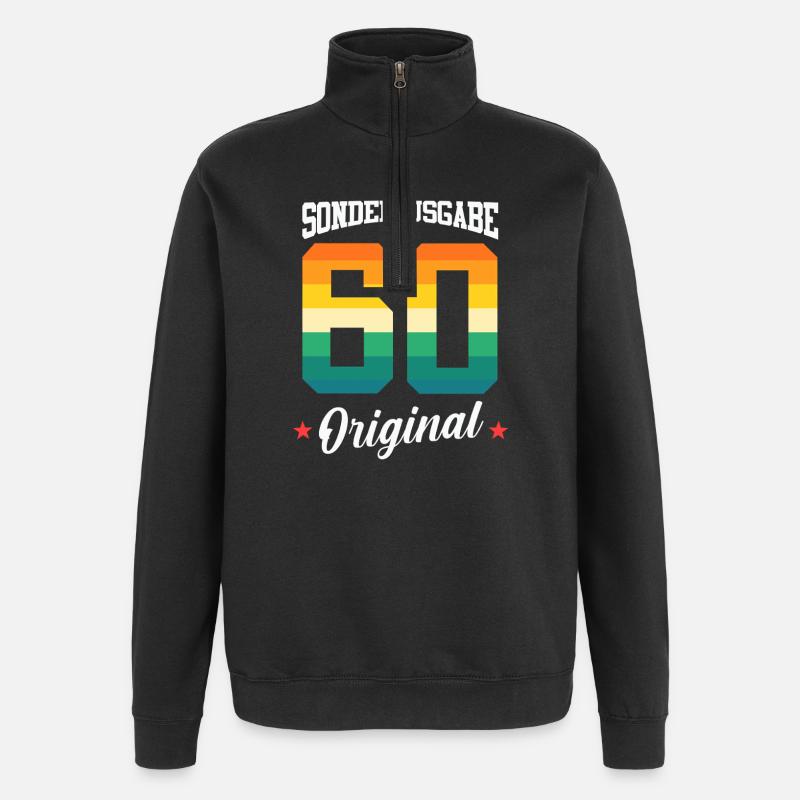 60 Anniversaire - Sweat à zip 1/4 - noir