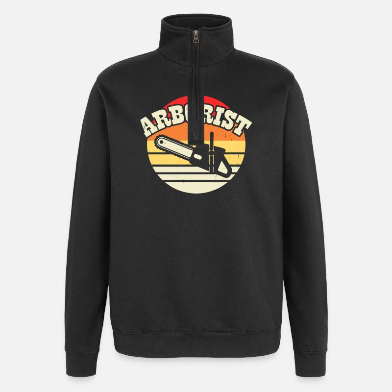 Ébéniste Ébéniste Cadeau Menuisier - Sweat à zip 1/4 - noir