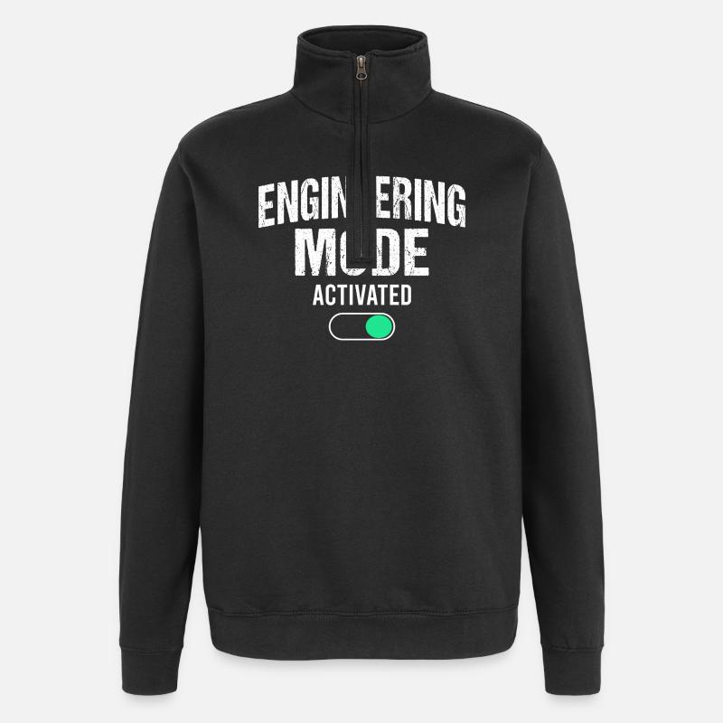 Mechanical Engineering Mechanical Engineer - Quarter-Zip Sweatshirt - black