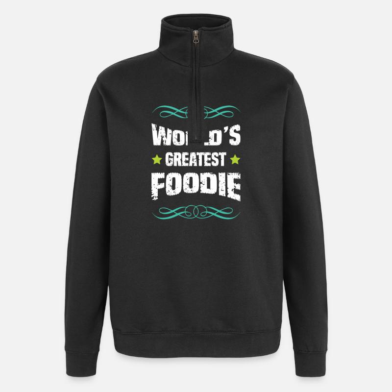 Le meilleur gastronome du monde - Sweat à zip 1/4 - noir