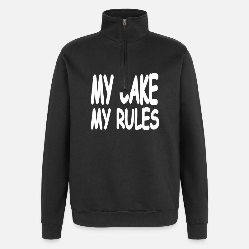 Gâteau - Sweat à zip 1/4 - noir