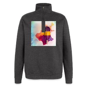 Popsicle - Quarter-Zip Sweatshirt - charcoal grey - Front - AI Model Female 172 light (172cm) & AI Model Male 178 dark (178cm)