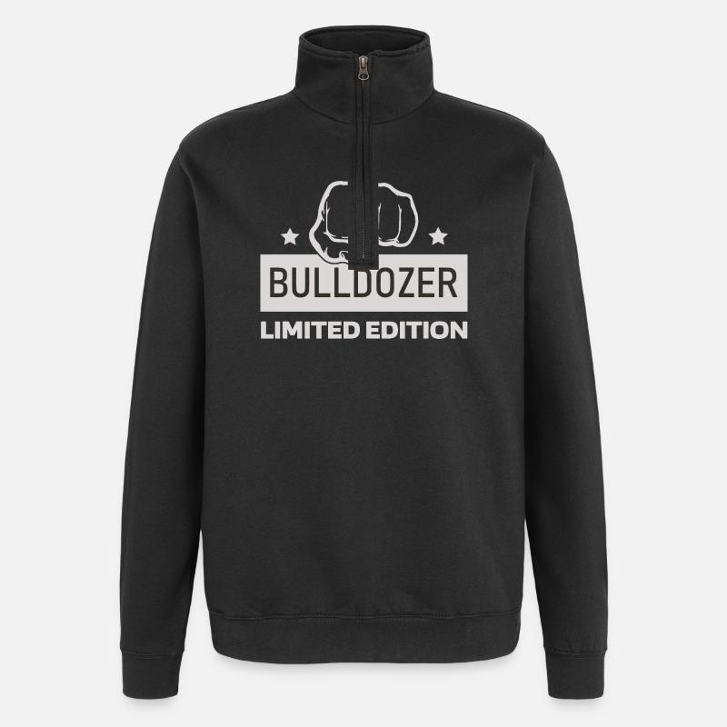 Bulldozer Faust Kraft Design – Bulldozer Limited - Sweat à zip 1/4 - noir
