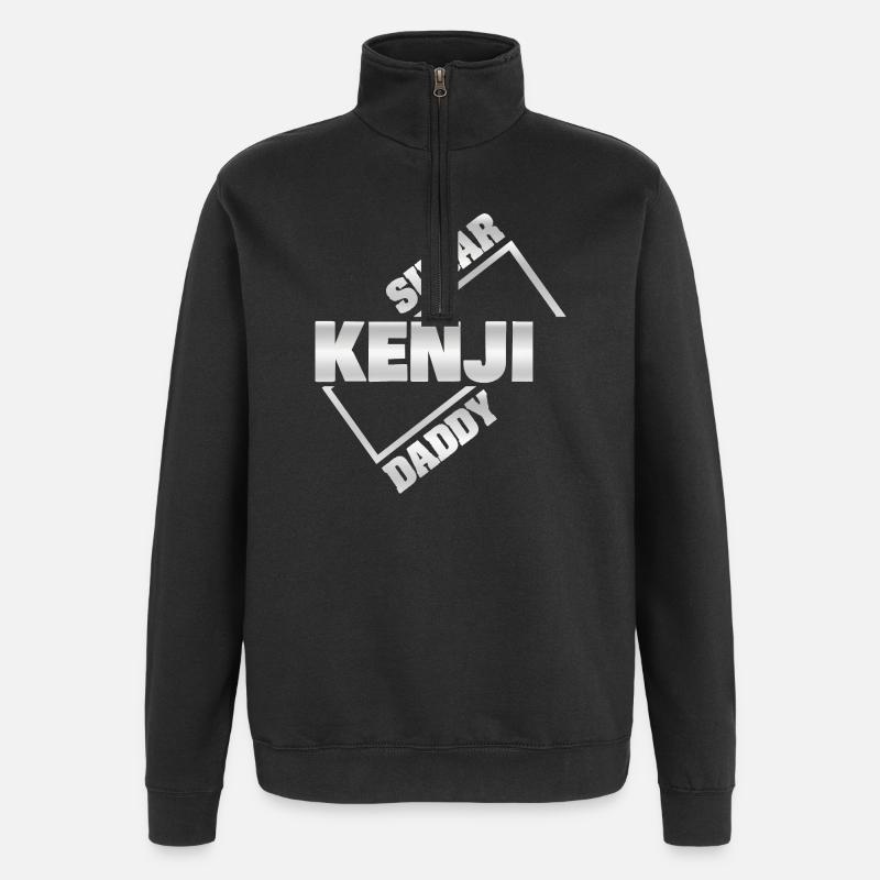 Sugar Daddy Kenji - Sweat à zip 1/4 - noir