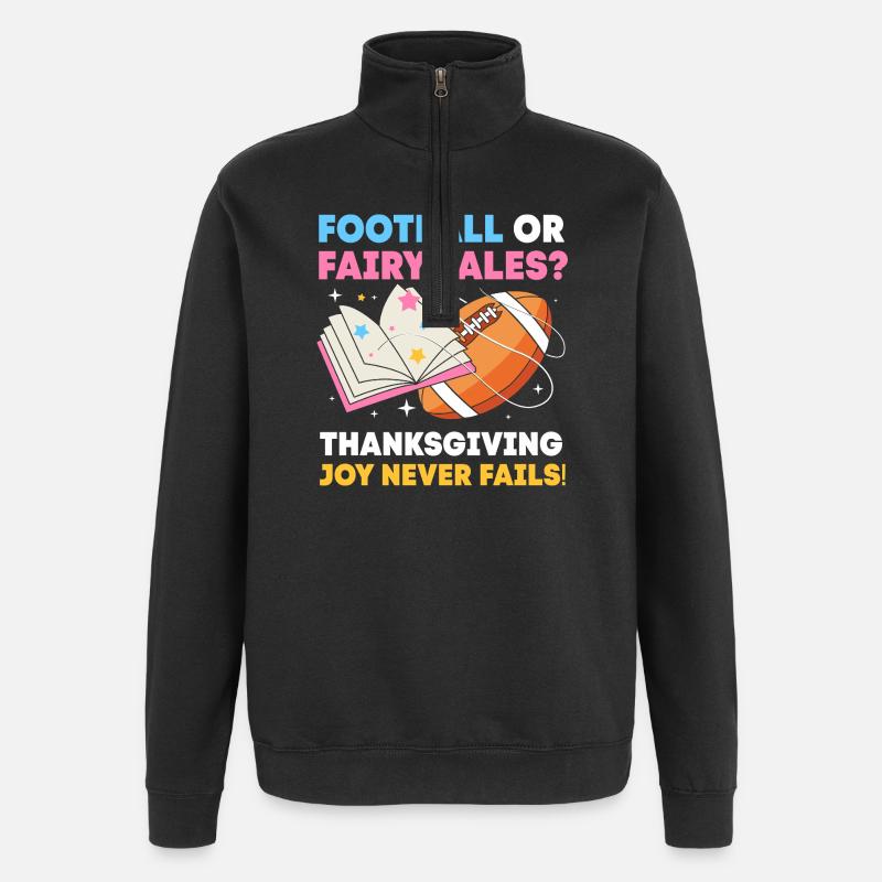 Thanksgiving Gender Reveal Future Maman - Sweat à zip 1/4 - noir