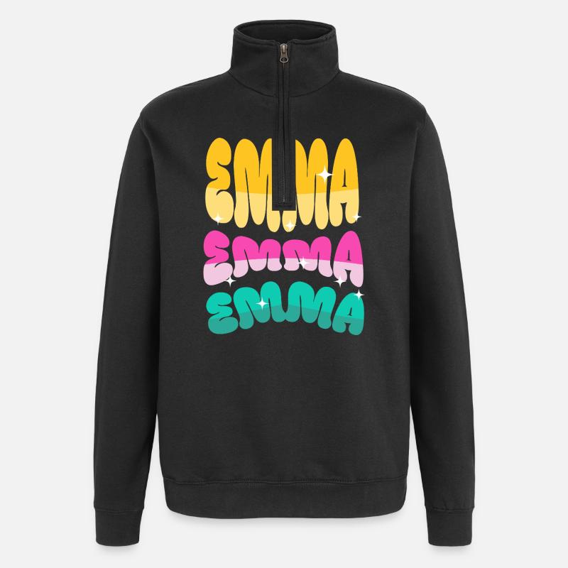 Emma - Sweat à zip 1/4 - noir