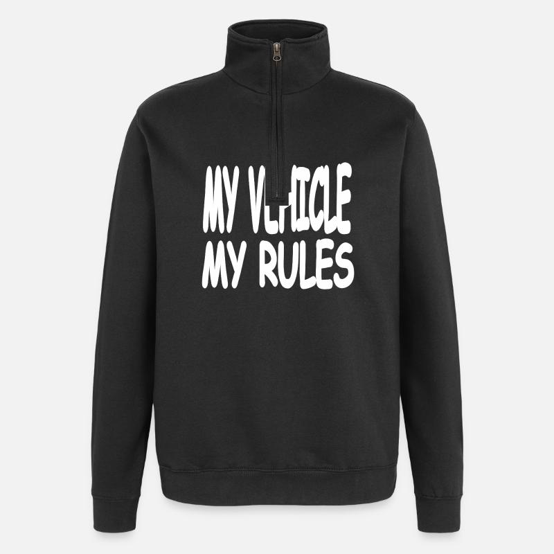 Véhicule - Sweat à zip 1/4 - noir