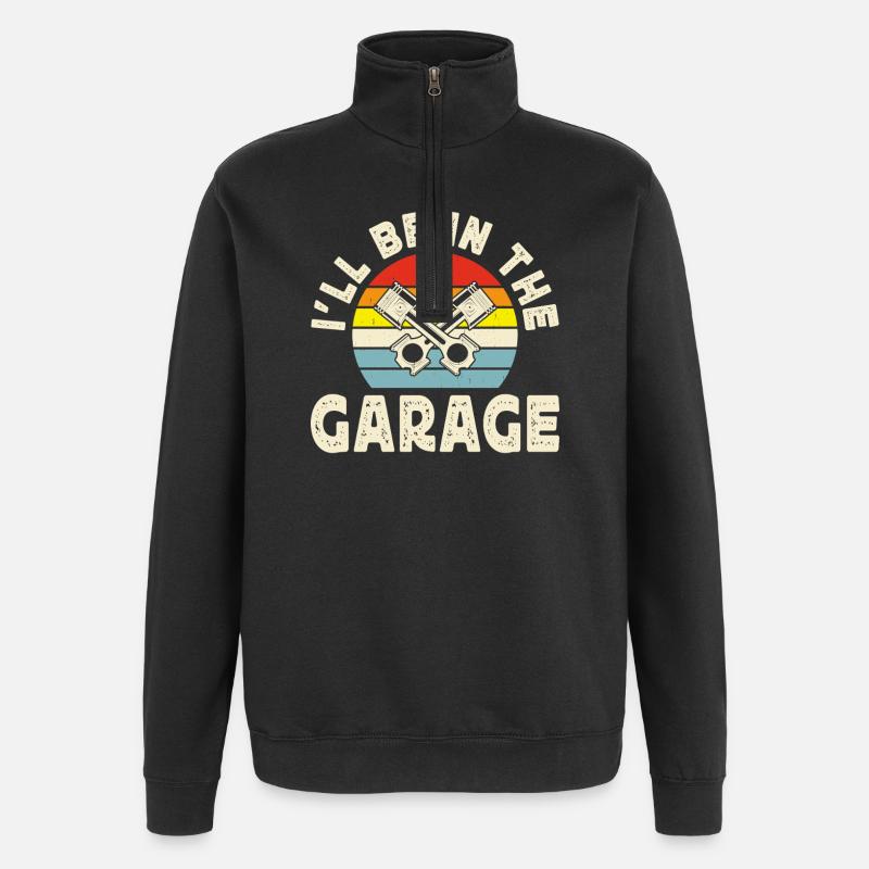 Mécanicien Mécatronicien Technicien Tournevis Cadeau - Sweat à zip 1/4 - noir