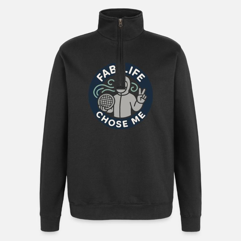 Reinraumtechniker Kontrollierte Umgebung - Quarter-Zip-Sweatshirt - Schwarz