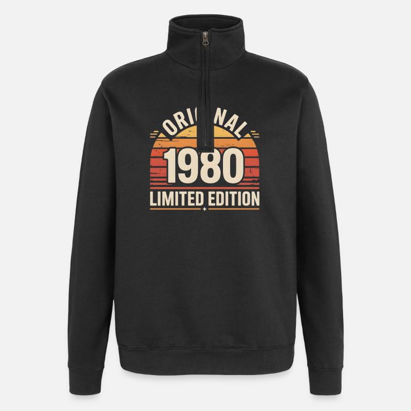 Original 1980 Edition Limitée - Sweat à zip 1/4 - noir