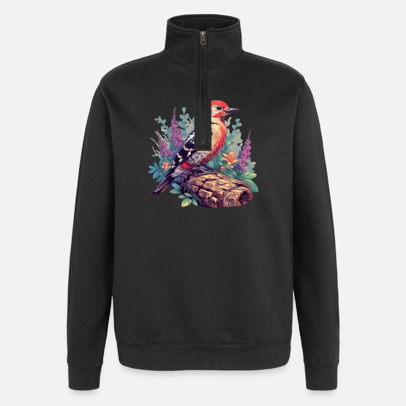 Spechte Specht - Quarter-Zip-Sweatshirt - Schwarz