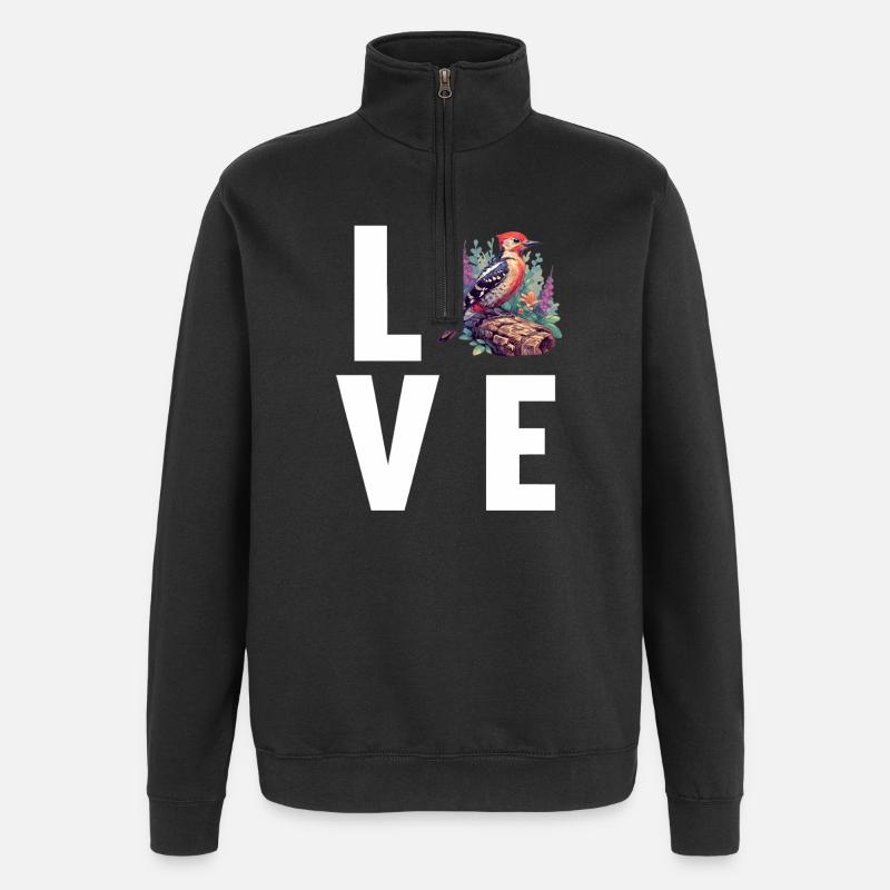 Spechte Specht - Quarter-Zip-Sweatshirt - Schwarz