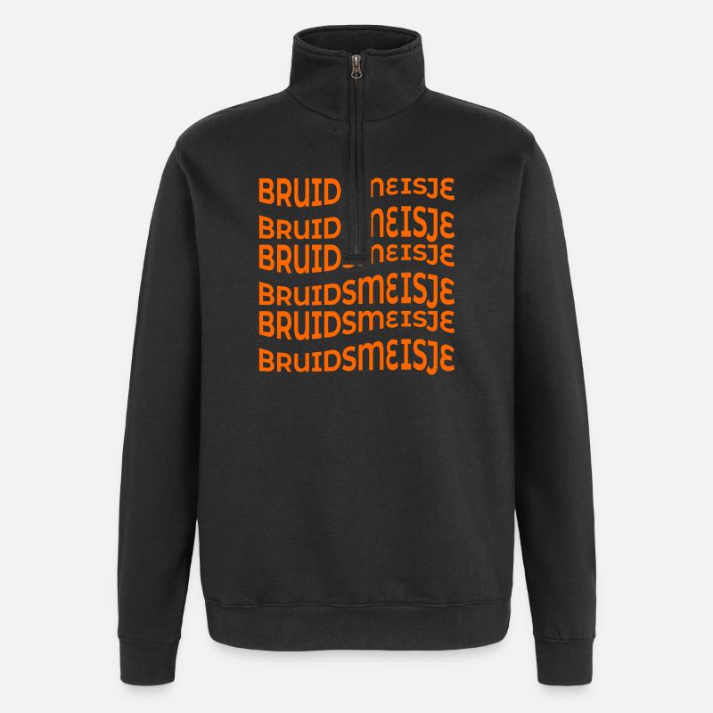 BRUIDSMEISJE BRUID - Sweat à zip 1/4 - noir