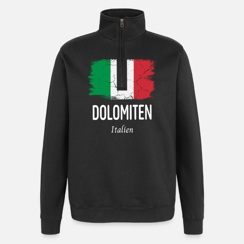 Dolomites - Quarter-Zip Sweatshirt - black