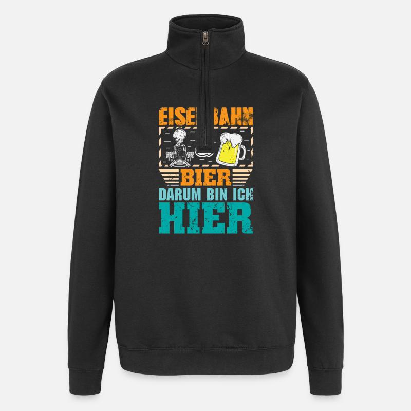 Model Railway Model Railway - Quarter-Zip Sweatshirt - black