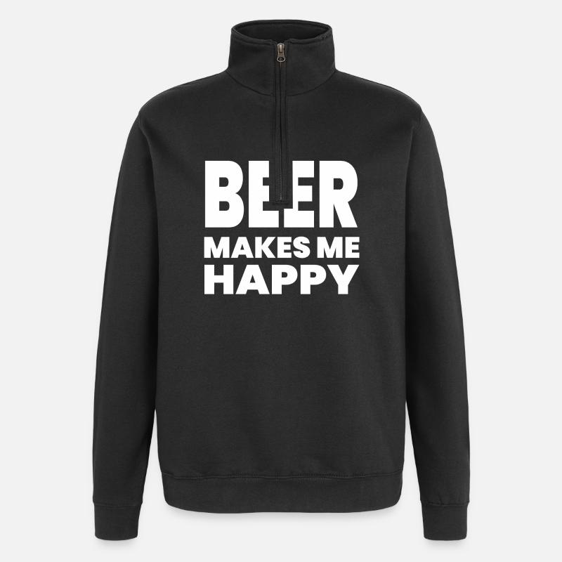 Beer - Quarter-Zip Sweatshirt - black