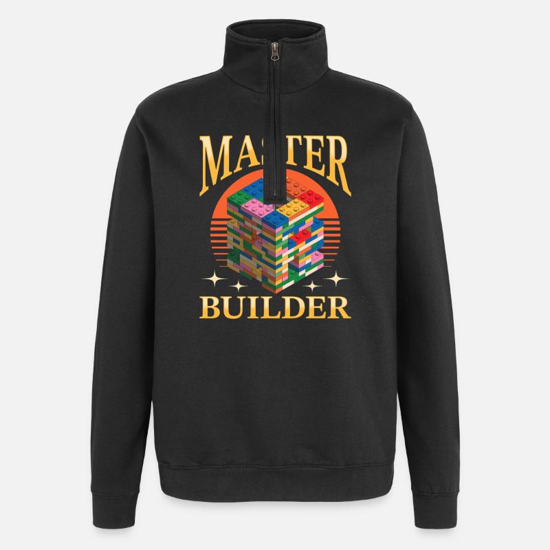 Blocs de construction Enfants Brick Builder - Sweat à zip 1/4 - noir