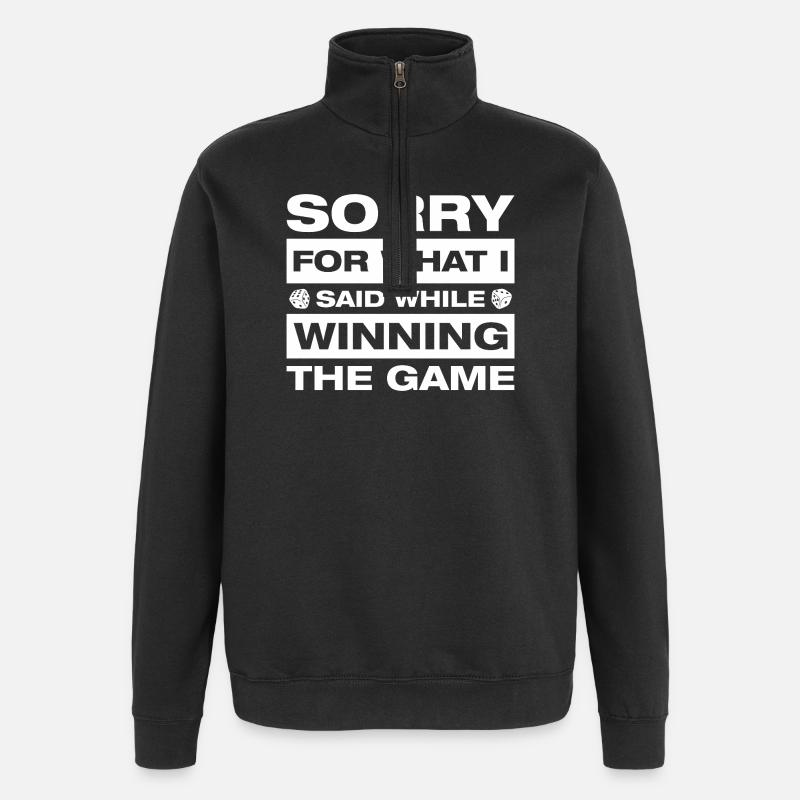 Sorry Gesellschaftsspiel Brettspiel - Quarter-Zip-Sweatshirt - Schwarz