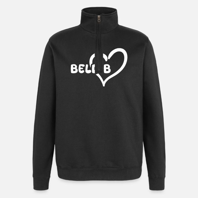 Beldib Beldib - Quarter-Zip Sweatshirt - black