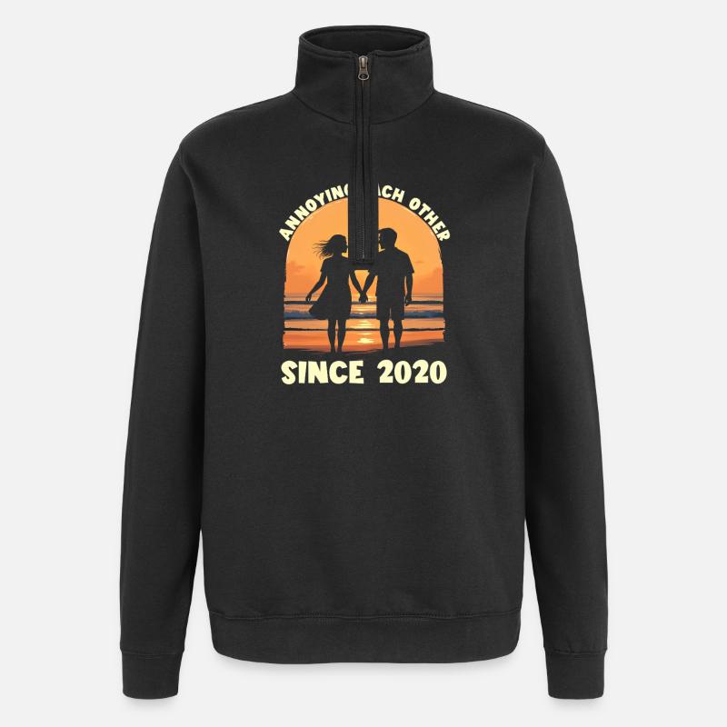 Agacement mutuel depuis l’anniversaire de 2020 - Sweat à zip 1/4 - noir