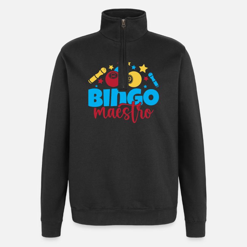 Bingo Game Maestro Bingo - Quarter-Zip Sweatshirt - black