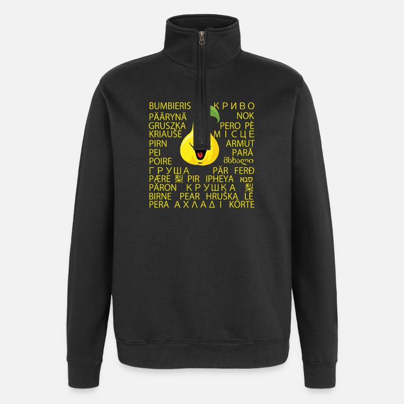 BIRNE - Quarter-Zip-Sweatshirt - Schwarz