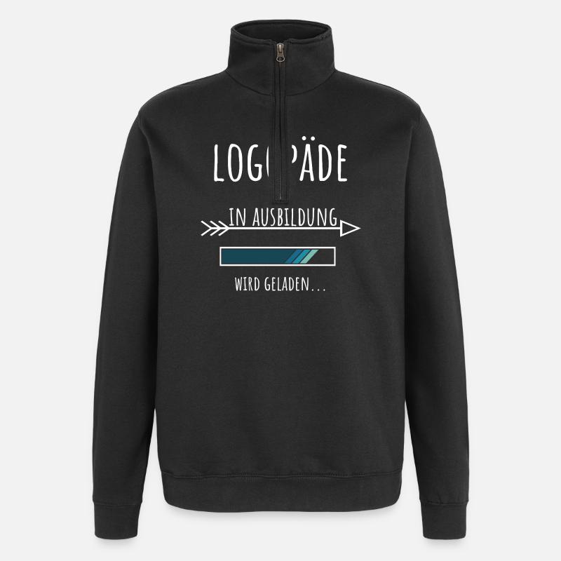 Logopädie Studium Beruf Ausbildung Logopäde - Quarter-Zip-Sweatshirt - Schwarz
