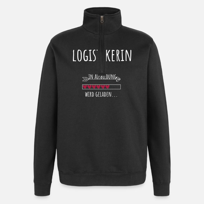 Student Profession Logistics Technician - Quarter-Zip Sweatshirt - black