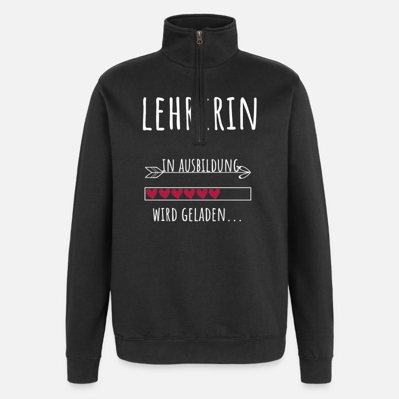 Lehramt Studentin Beruf Ausbildung Lehrerin - Quarter-Zip-Sweatshirt - Schwarz