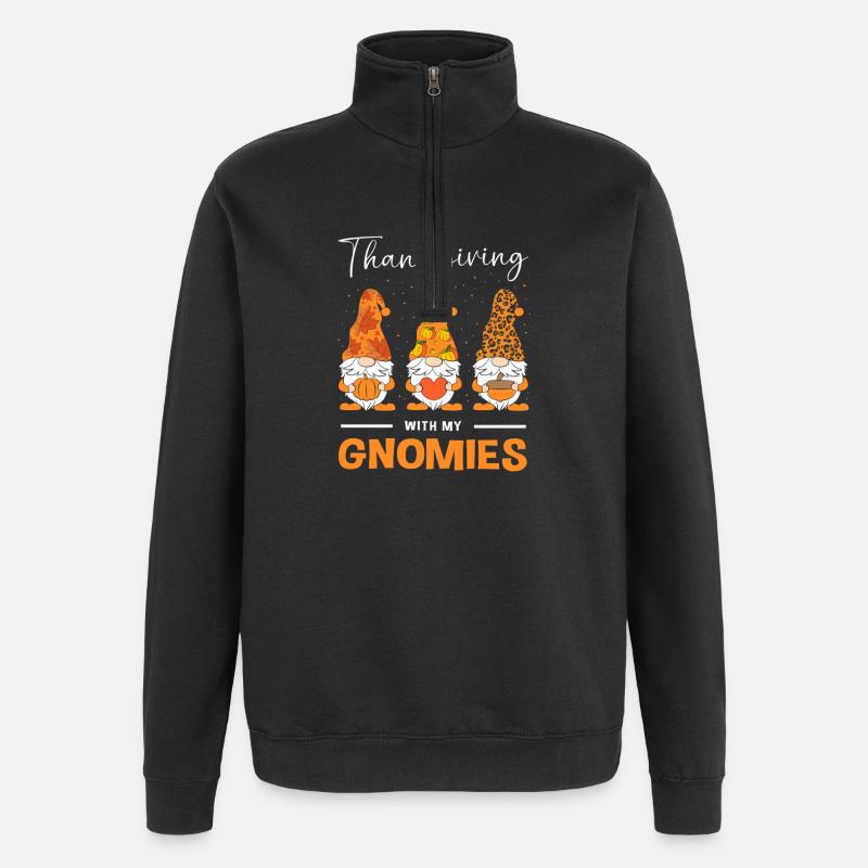 Thanksgiving Mama Mutter Oma Großmutter - Quarter-Zip-Sweatshirt - Schwarz