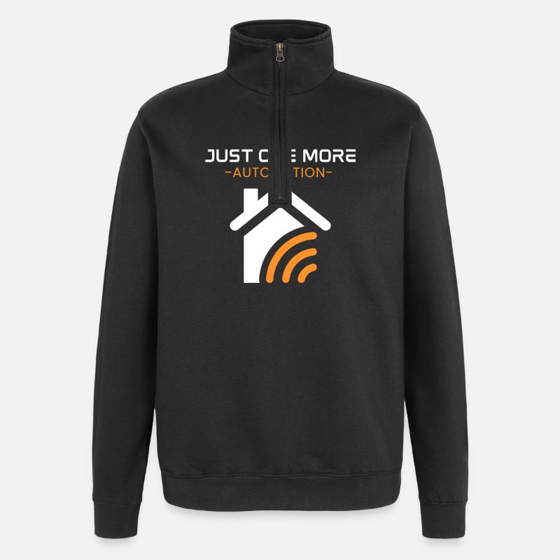 Nur noch eine Automatisierung - Quarter-Zip-Sweatshirt - Schwarz
