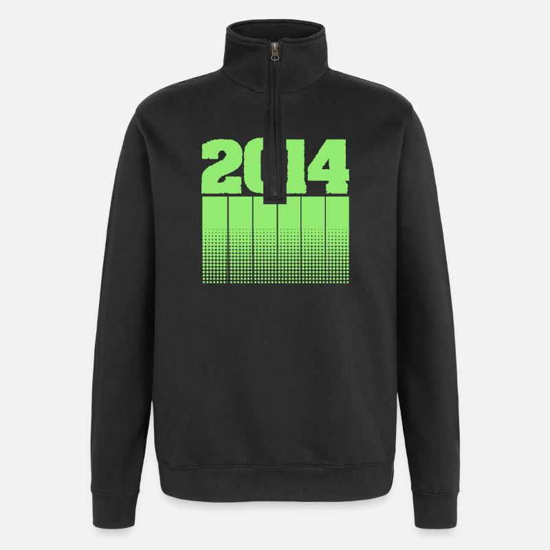 2014 2014 - Sweat à zip 1/4 - noir