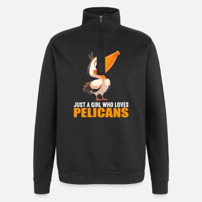 Pelikane Pelikan - Quarter-Zip-Sweatshirt - Schwarz
