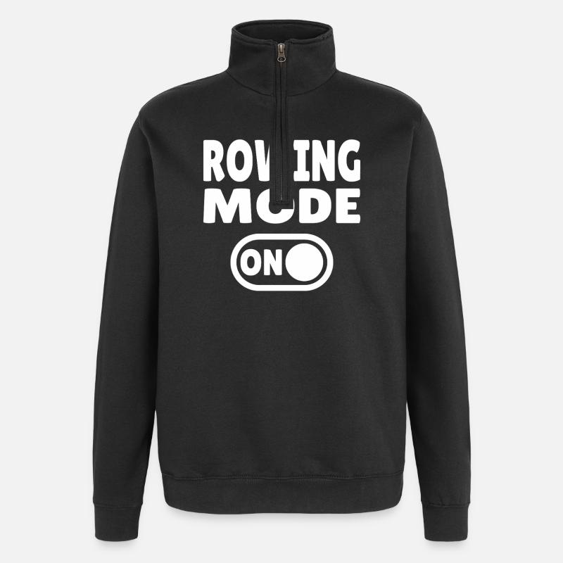 Mode d’aviron ON - Rudern - Sweat à zip 1/4 - noir